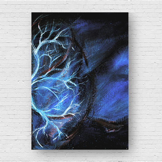 Marco de anatomía: póster de neurociencia. 