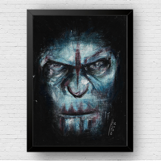 Pôster Planeta dos Macacos (Down of The Planet of the Apes)