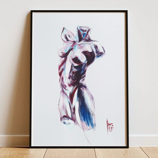Affiche d'anatomie : Esthétique corporelle 02 