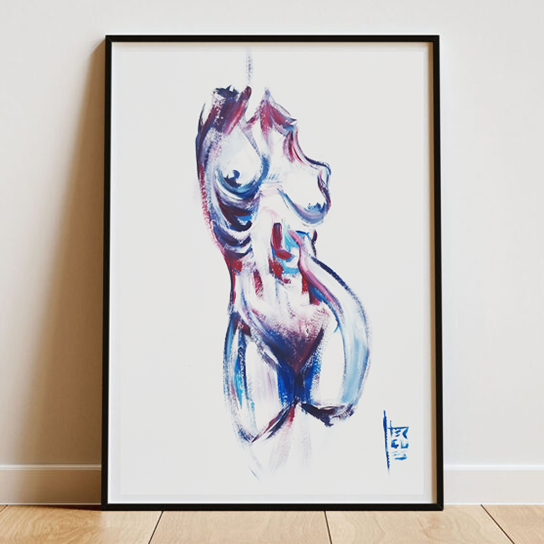 Affiche d'anatomie : Esthétique corporelle 01 