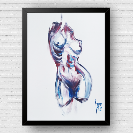 Affiche d'anatomie : Esthétique corporelle 01 