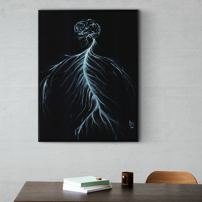 Marco de póster de anatomía: Sistema Nervioso 