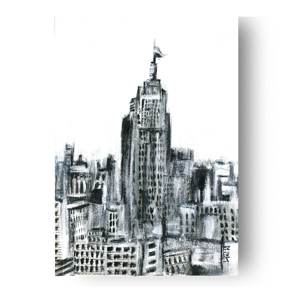 Pintura decorativa Sao Paulo B&amp;N Edificio 