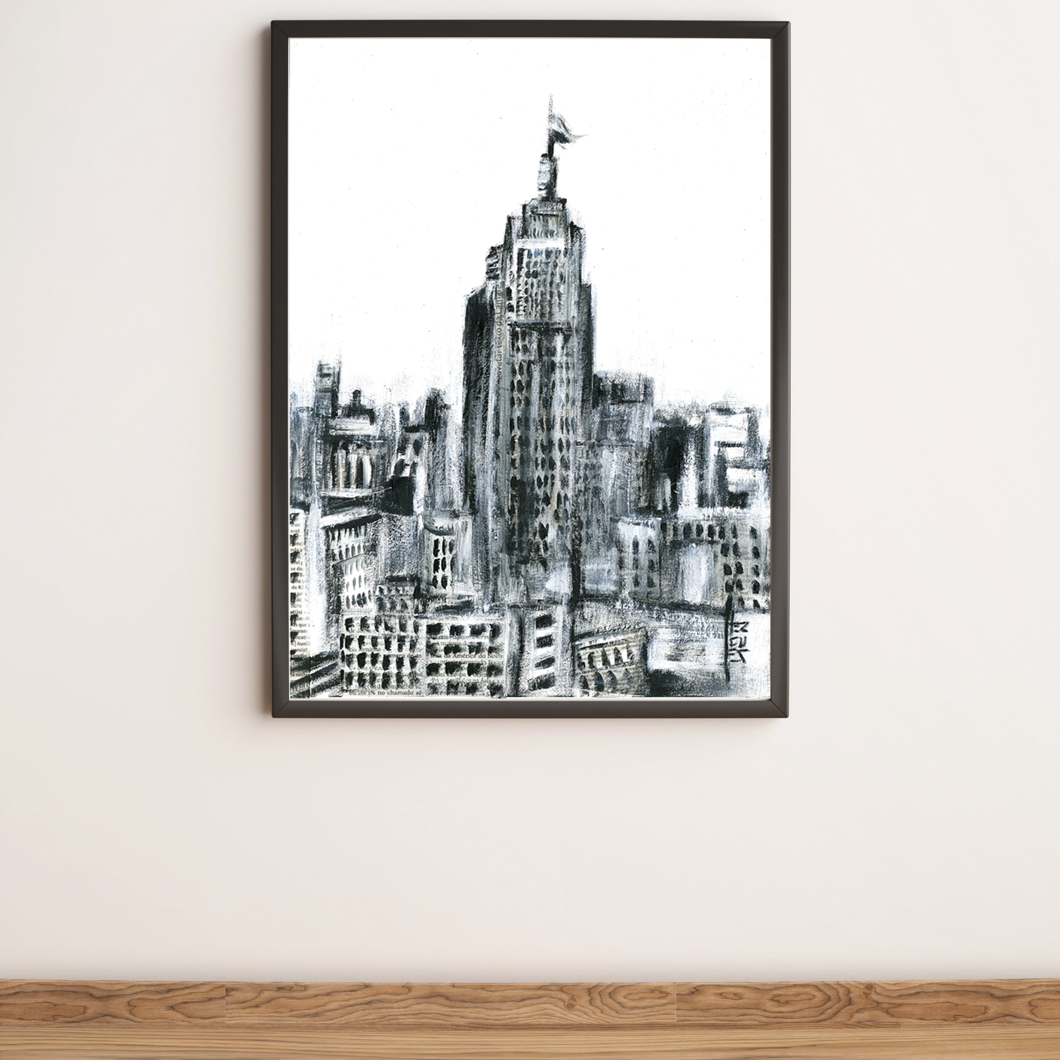 Pintura decorativa Sao Paulo B&amp;N Edificio 