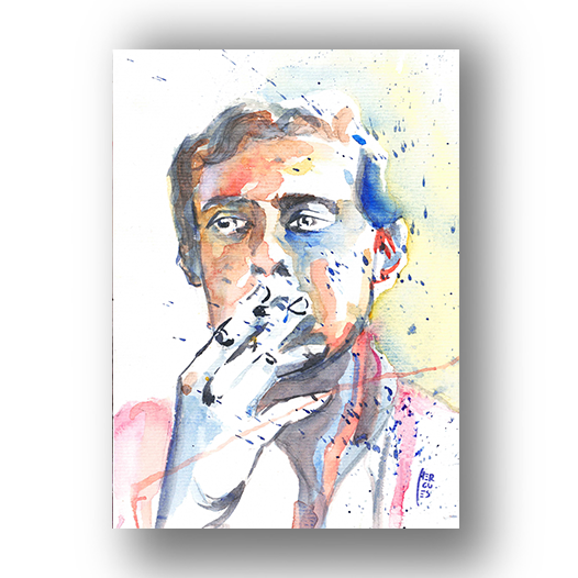 Marco del cartel del arte de Chico Buarque de Holanda