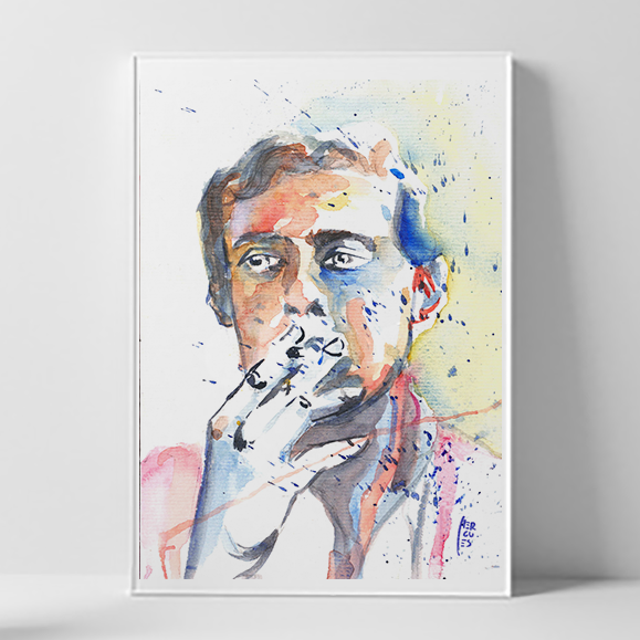 Marco del cartel del arte de Chico Buarque de Holanda