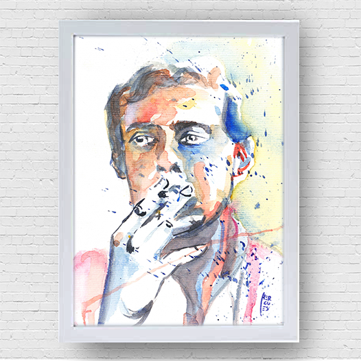 Marco del cartel del arte de Chico Buarque de Holanda