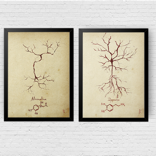 Anatomía del marco del cartel Hombre de Vitruvio con sistema circulatorio Leonardo da Vinci 