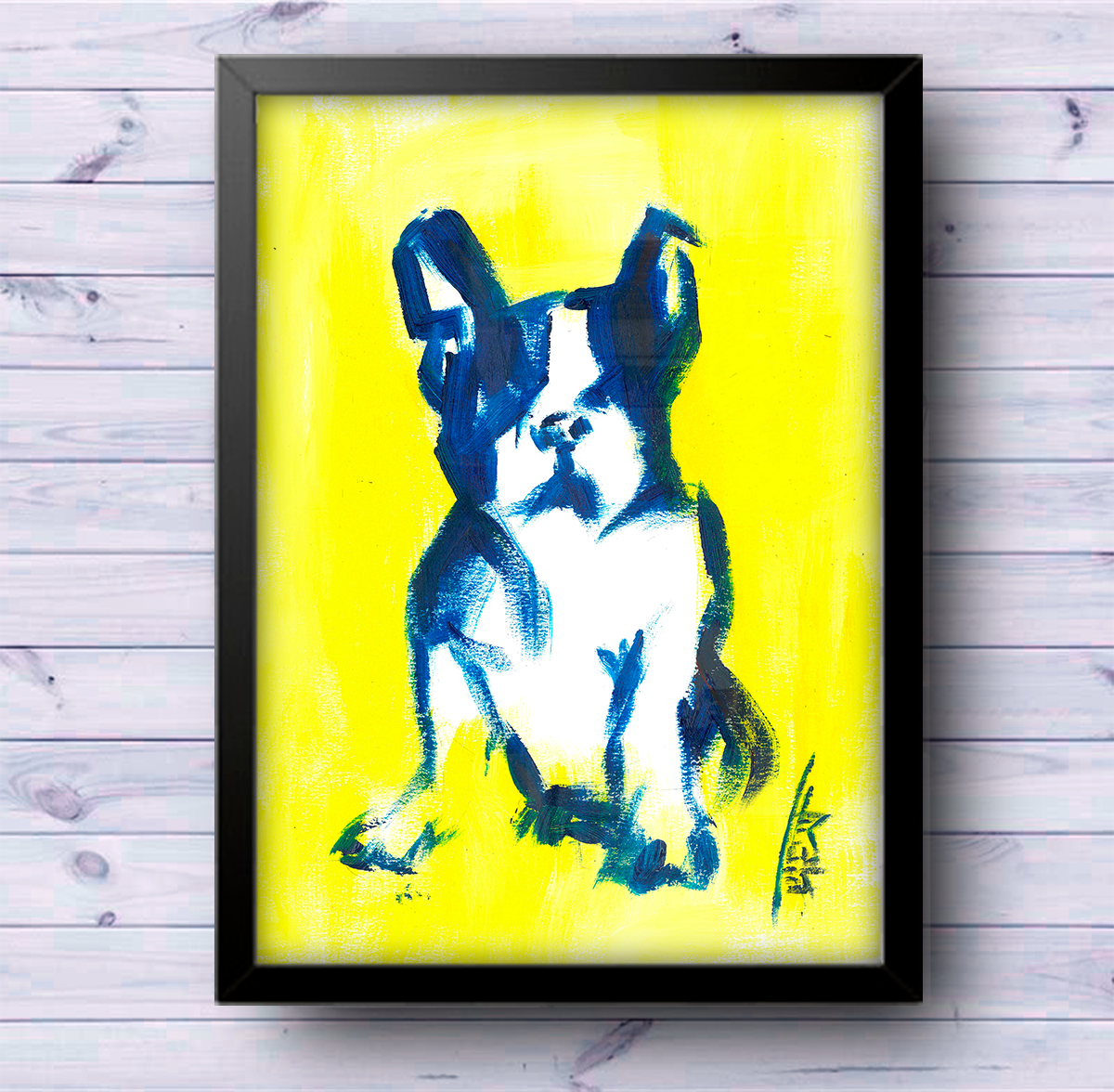 Arte pop Bulldog Francés Póster
