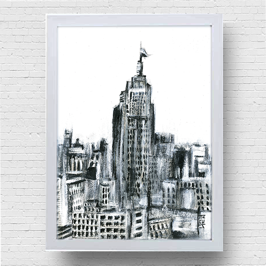 Pintura decorativa Sao Paulo B&amp;N Edificio 