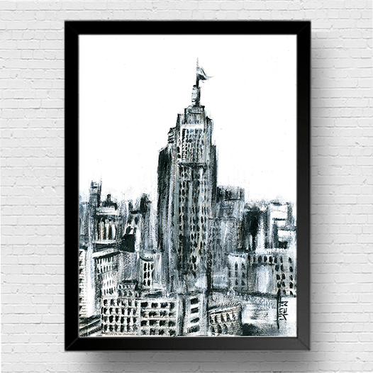 Pintura decorativa Sao Paulo B&amp;N Edificio 