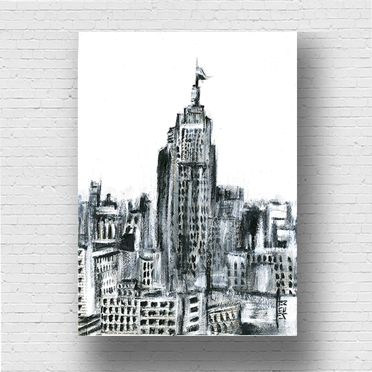 Pintura decorativa Sao Paulo B&amp;N Edificio 