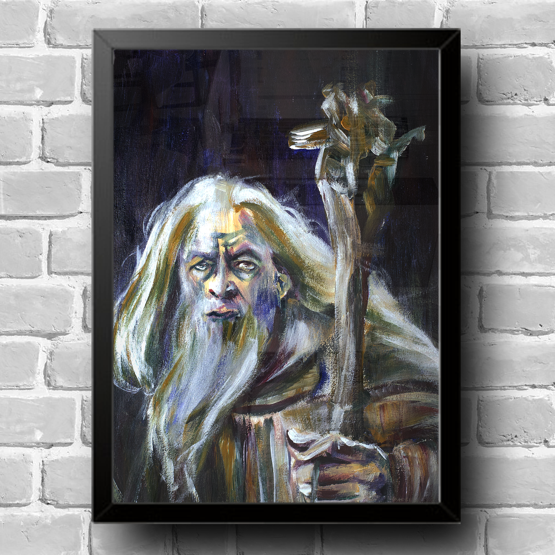 Pôster Senhor dos Anéis - Gandalf por Ian Mckellen (The Lord of the Rings)