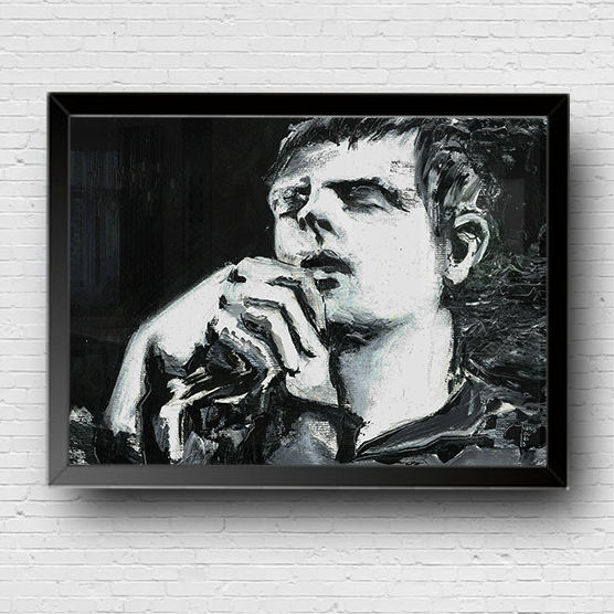 Ian Curtis Expresionista Póster