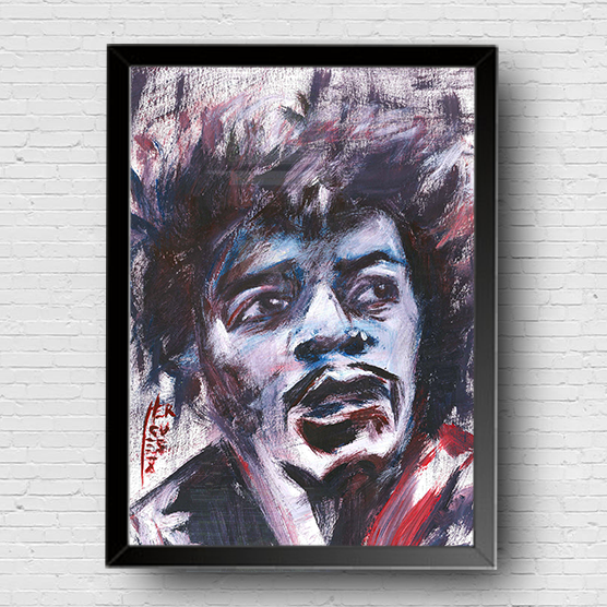 Impresión del cartel de Jimi Hendrix