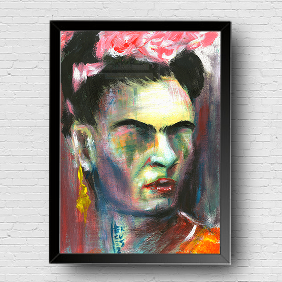 Marco del cartel de Frida Kahlo 2