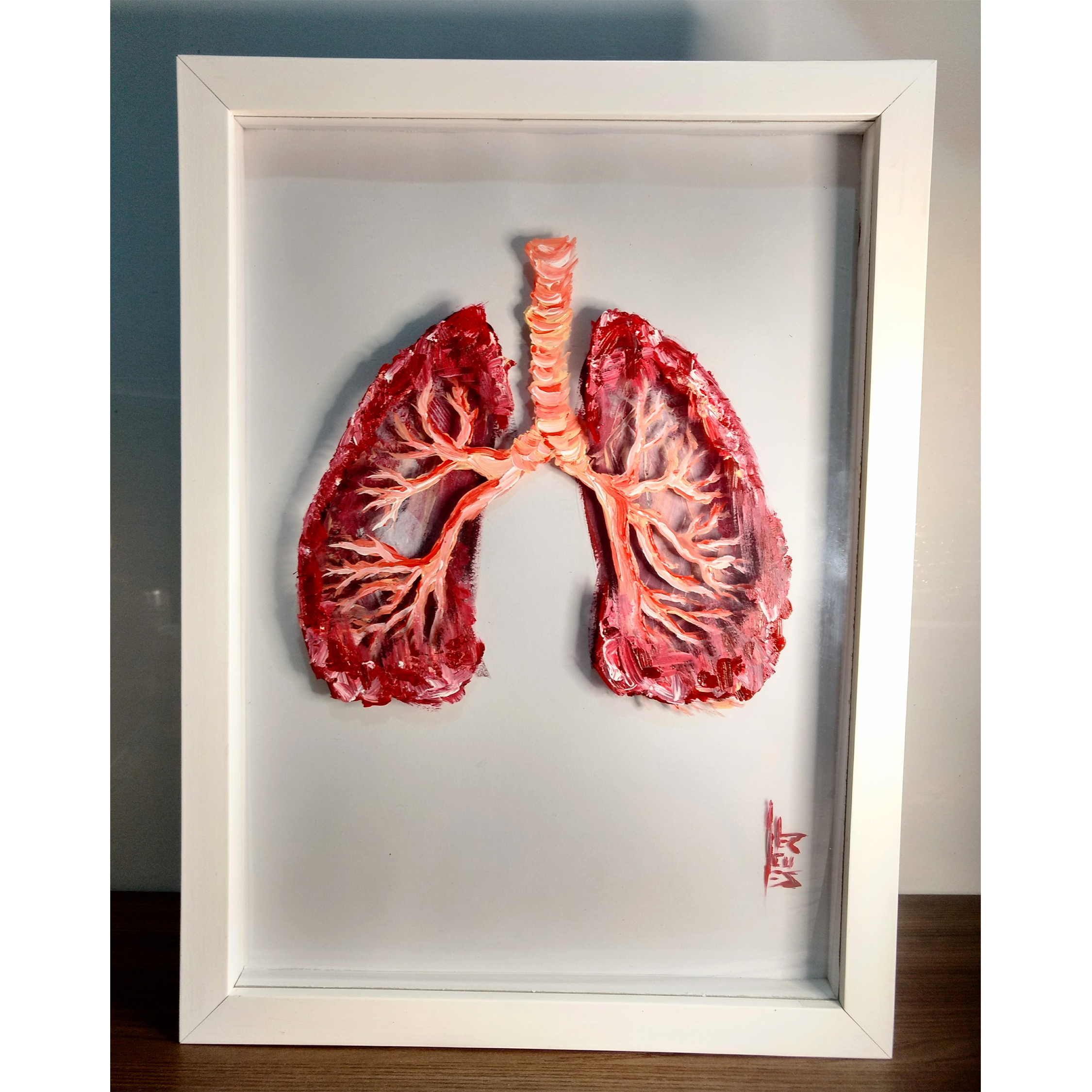 Pintura Anatomía: Pulmón